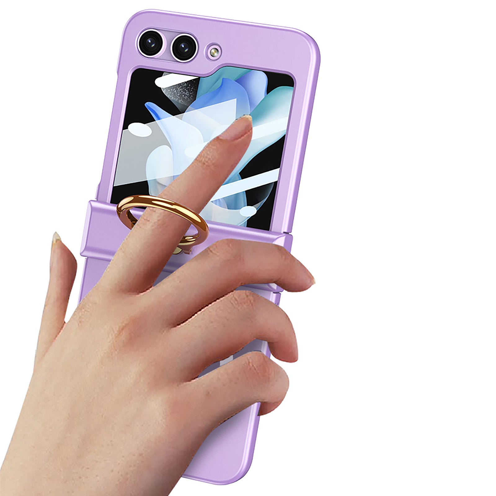GKK til Samsung Galaxy Z Flip5 5G Kickstand Telefon Case Hængselbeskyttelse Hard PC Cover Kompatibel med MagSafe GKK til Samsung Galaxy Z Flip5 5G Kickstand Telefon Case Hængselbeskyttelse Hard PC Cover Kompatibel med MagSafe